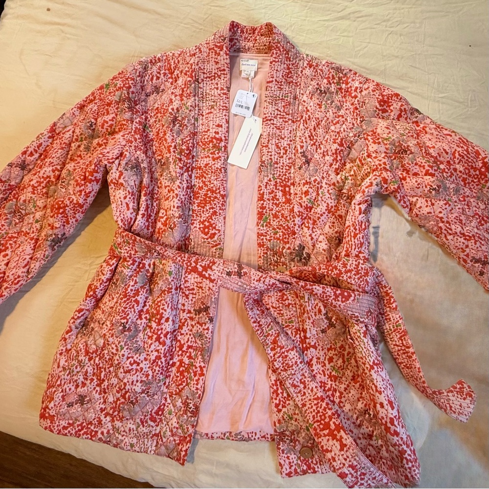 FREE PEOPLE/ FIND ME NOW Quilted Kimono Style Jacket NWT